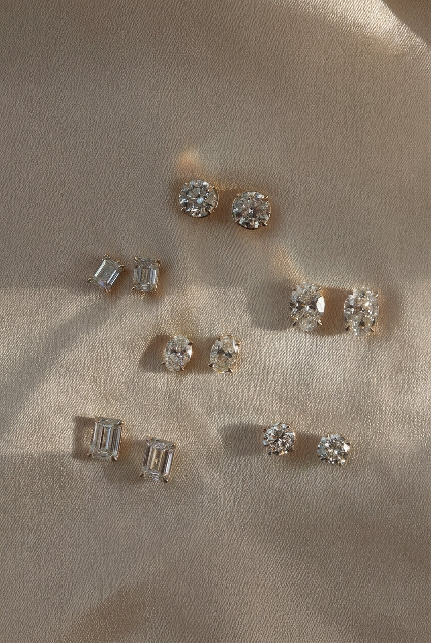 Moissanite Stud