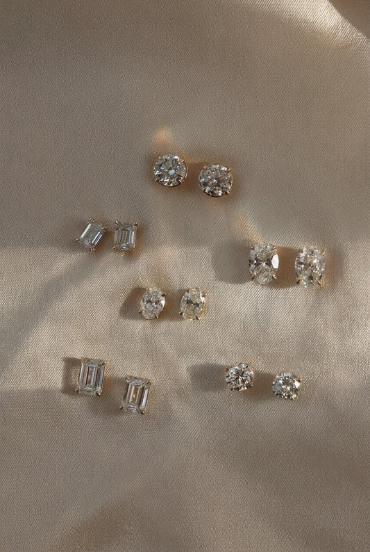 Moissanite Stud